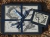 Blue A Map mats and coaster