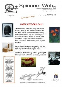 Spinners Web - May 2010 newsletter